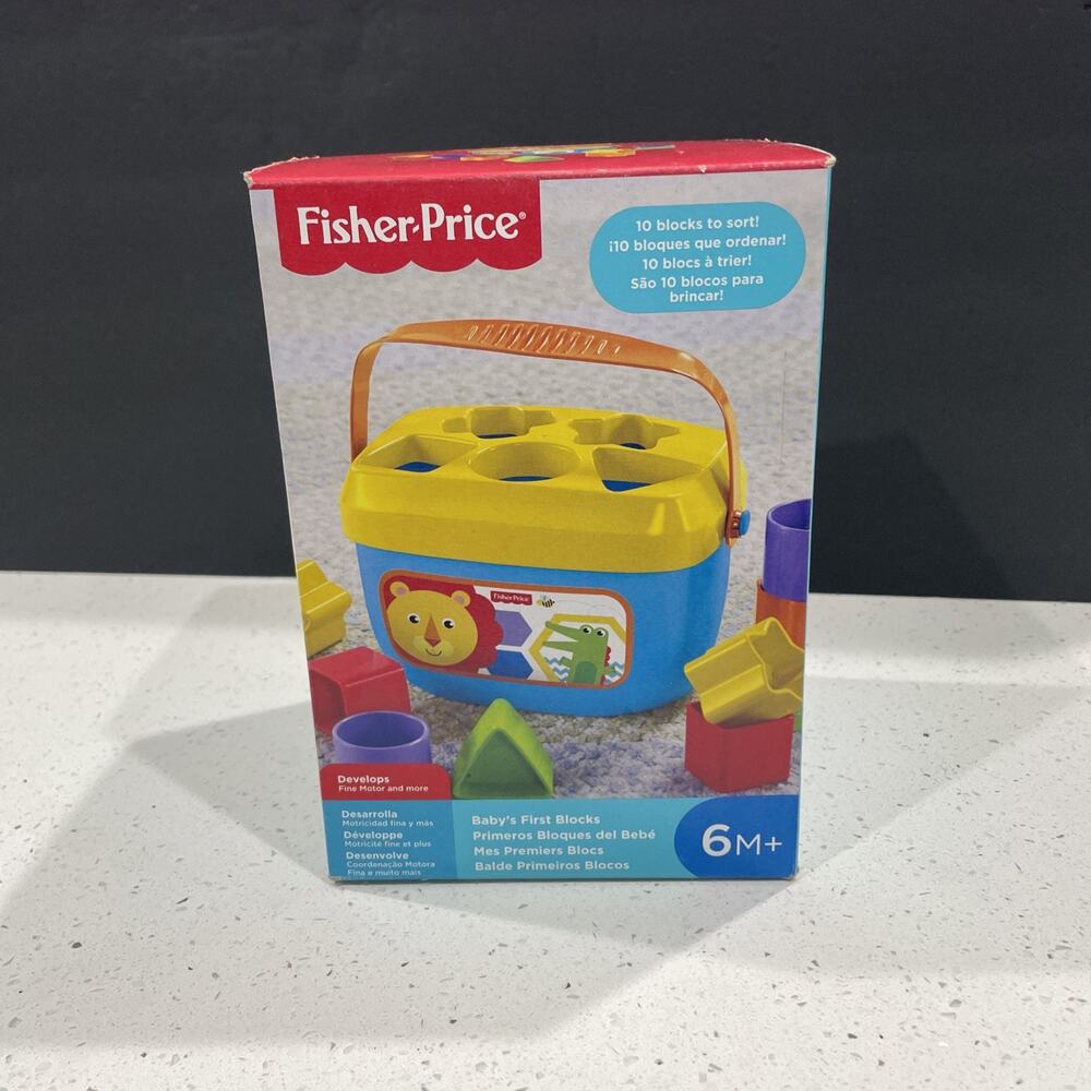 Baby's First Blocks - Infant Toy by Fisher Price (FGP10) NEW Sealed Box